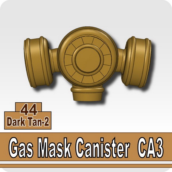 Minifig Cat Toys Shop > Gas Mask(GS00) > Dark Tan2_Gas Mask Canister CA3